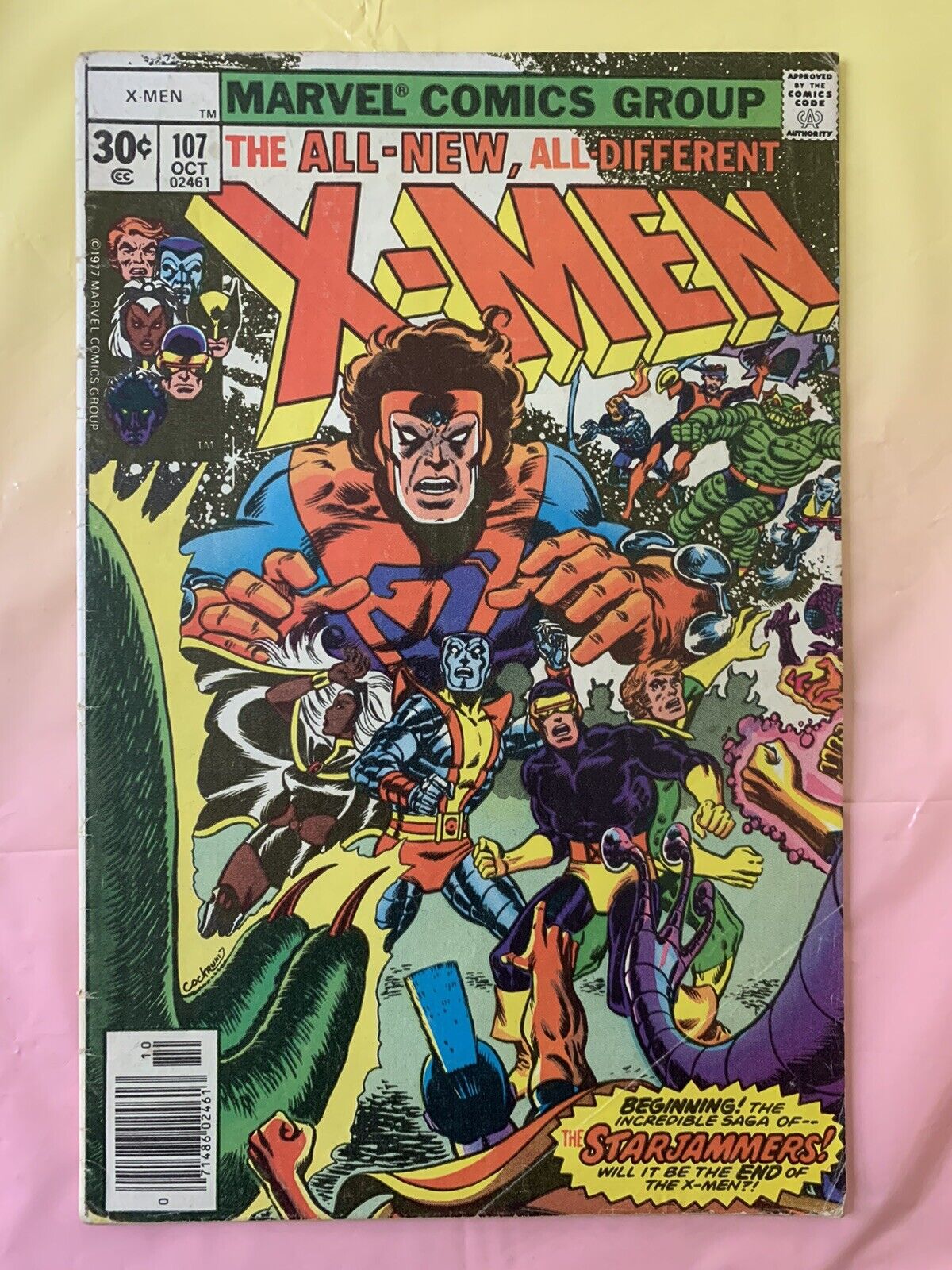 Uncanny X-men #107 1st Starjammers Chris Claremont 5.0-6.0 Needs Cleaning