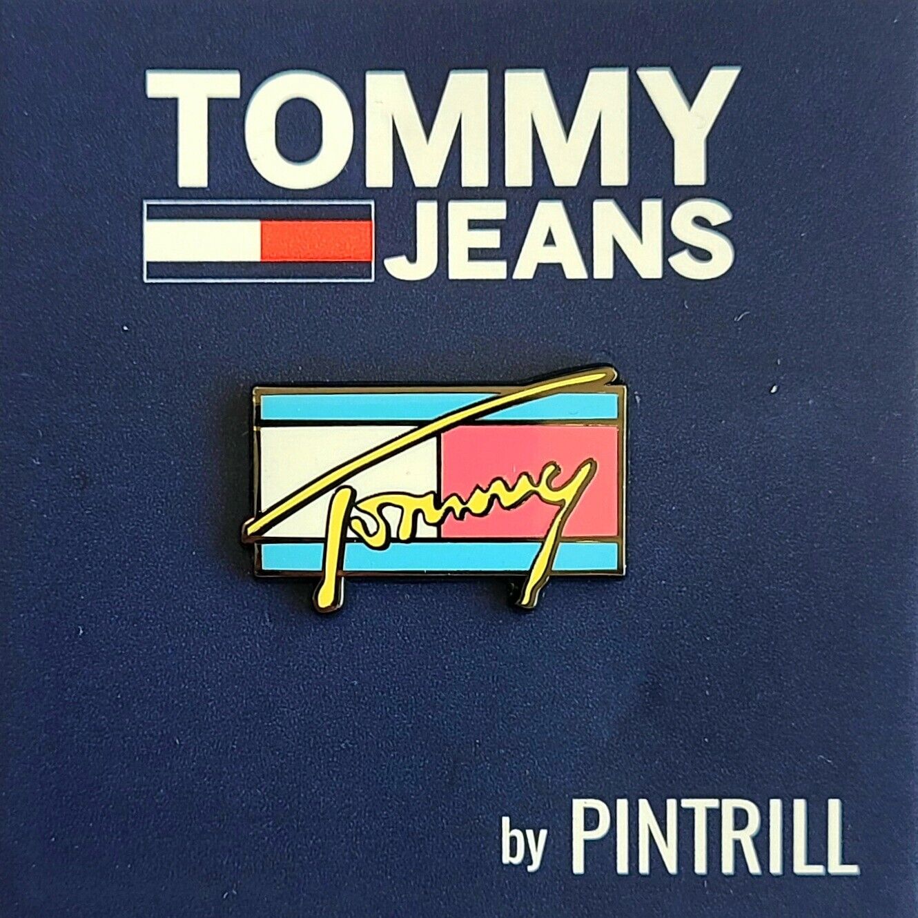 ⚡RARE⚡ PINTRILL x TOMMY HILFIGER Tommy Jeans Pin *BRAND NEW* LIMITED EDITION 👖