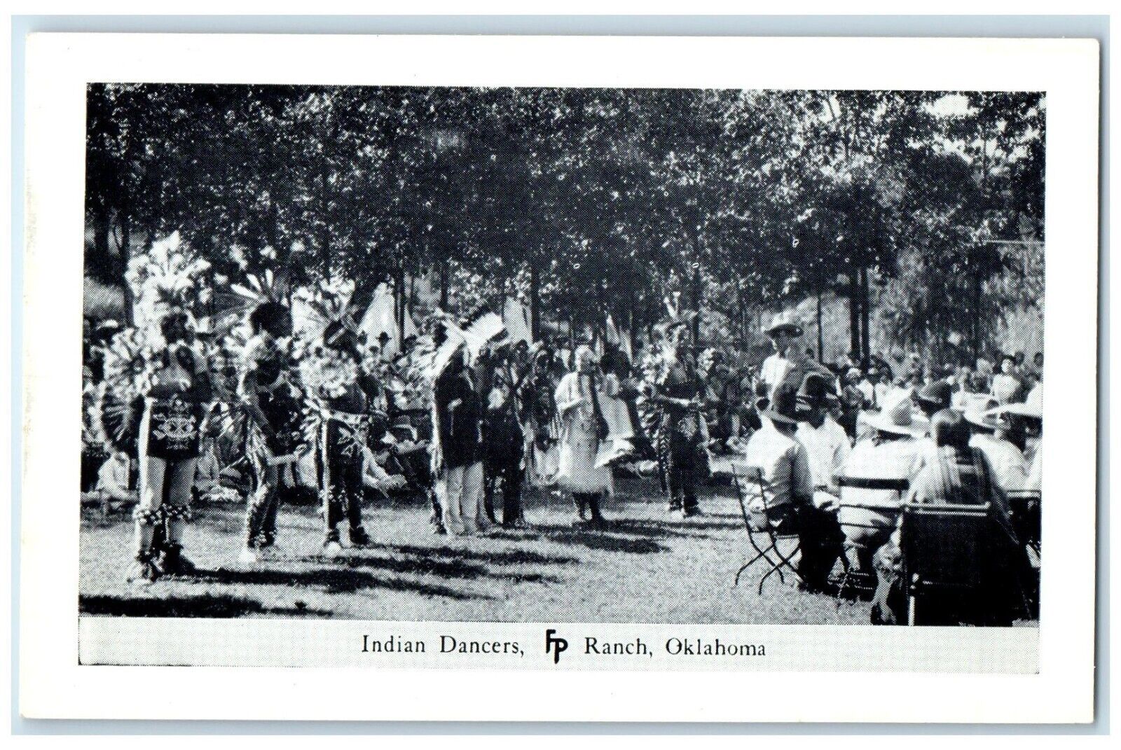 c1950\'s Indian Dancers Frank Philips Ranch Woolaroc Oklahoma OK Vintage Postcard