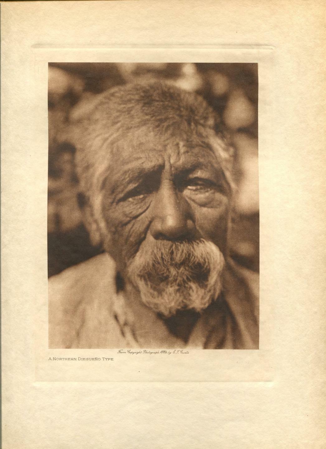 1924 Original Photogravure | Northern Diegueno Type  | Curtis | 5 1/2 x 7 1/2