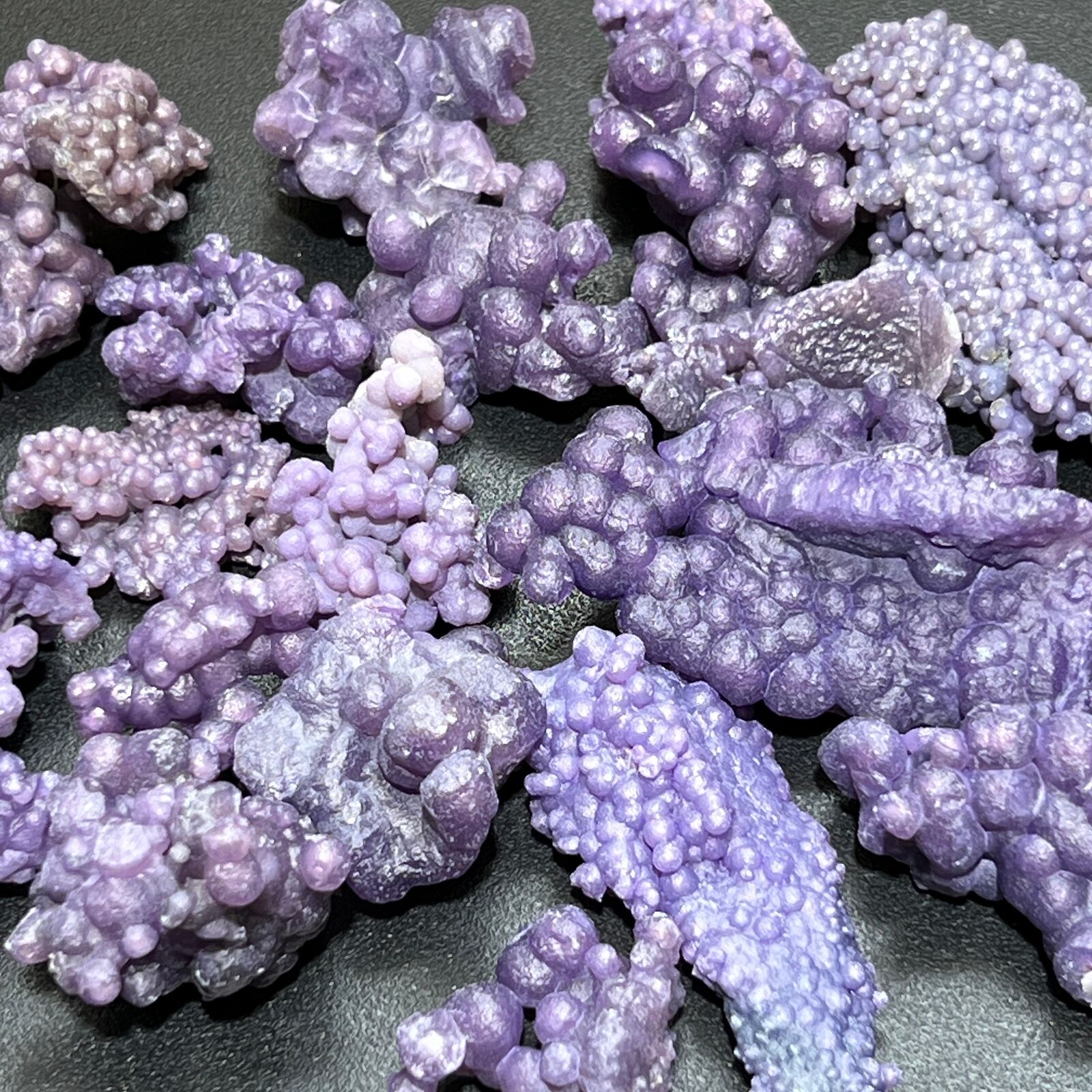 Grape Agate Crystal Clusters (1 LB) One Pound Wholesale Lot Natural Gemstones