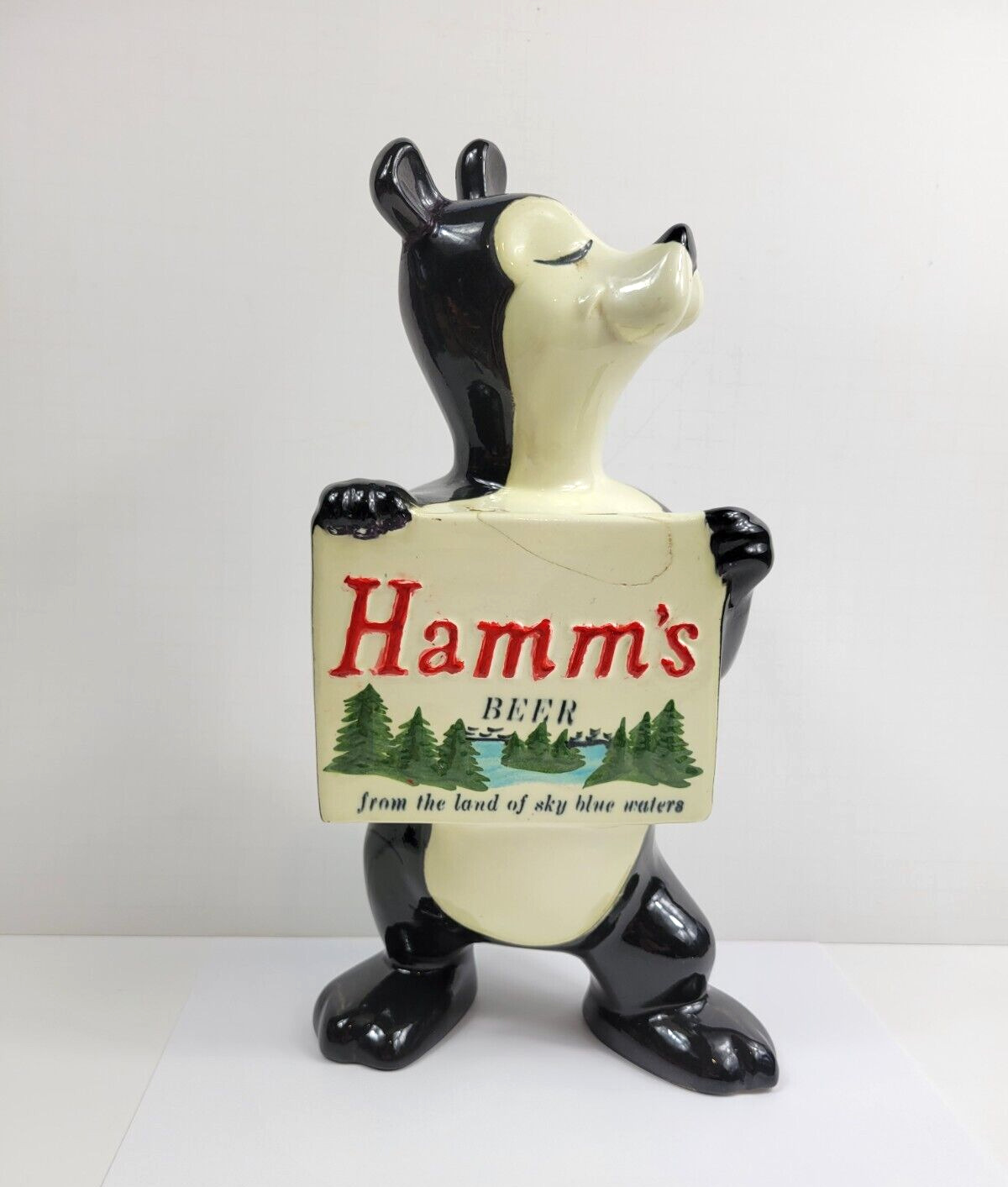 Vintage 1950\'s Hamm\'s Beer Red Wing Pottery Coin Bank