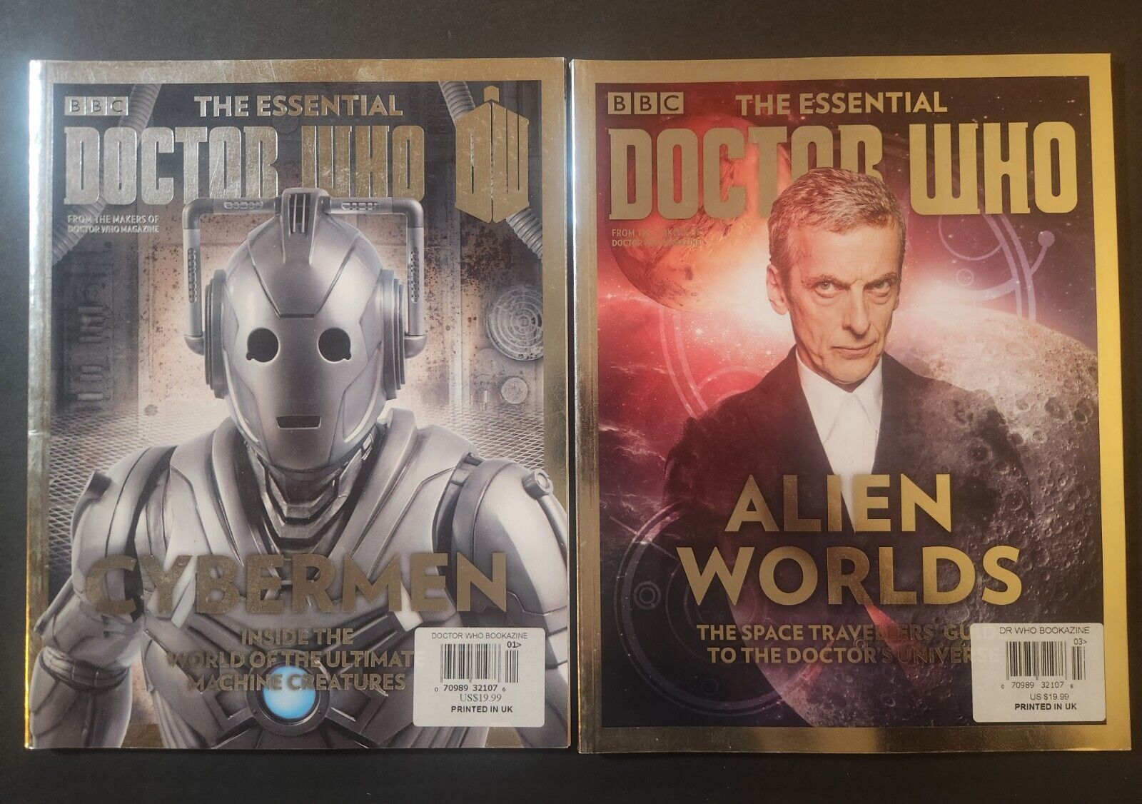 THE ESSENTIAL DOCTOR WHO MAGAZINES ISSUE #1 CYBERMEN & #3 ALIEN WORLDS 2014 VF