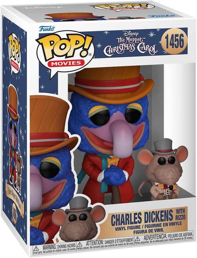 Funko POP Disney: Muppet Christmas Carol Gonzo Charles Dickens with Rizzo #1456
