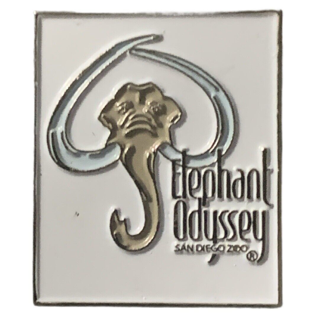 Vintage San Diego Zoo Elephant Odyssey Travel Souvenir Pin