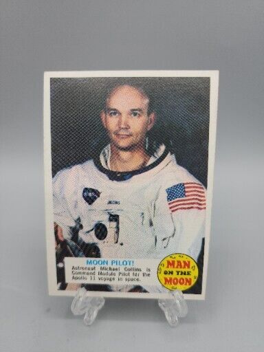 1969 Topps Man On The Moon #53 Moon Pilot Michael Collins Rookie Card Astronaut
