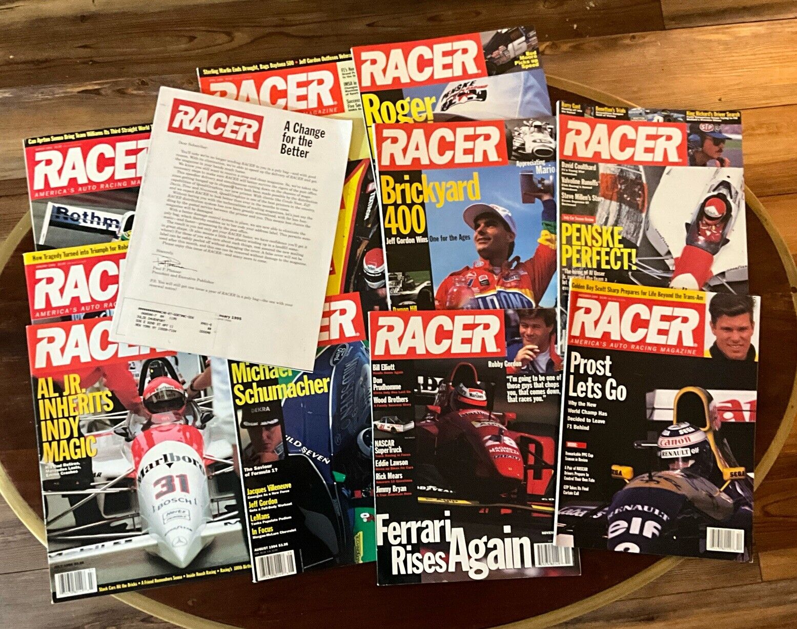Lot of 12 Racer Magazine America's Auto Racing Magazine 1994 Vintage