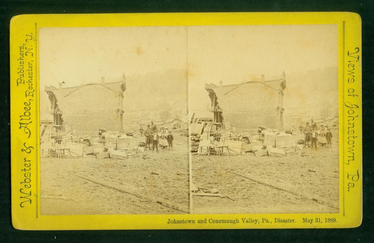 a843, Webster & Albee Stereoview, #1032, Johnstown Flood, PA., May 31, 1889