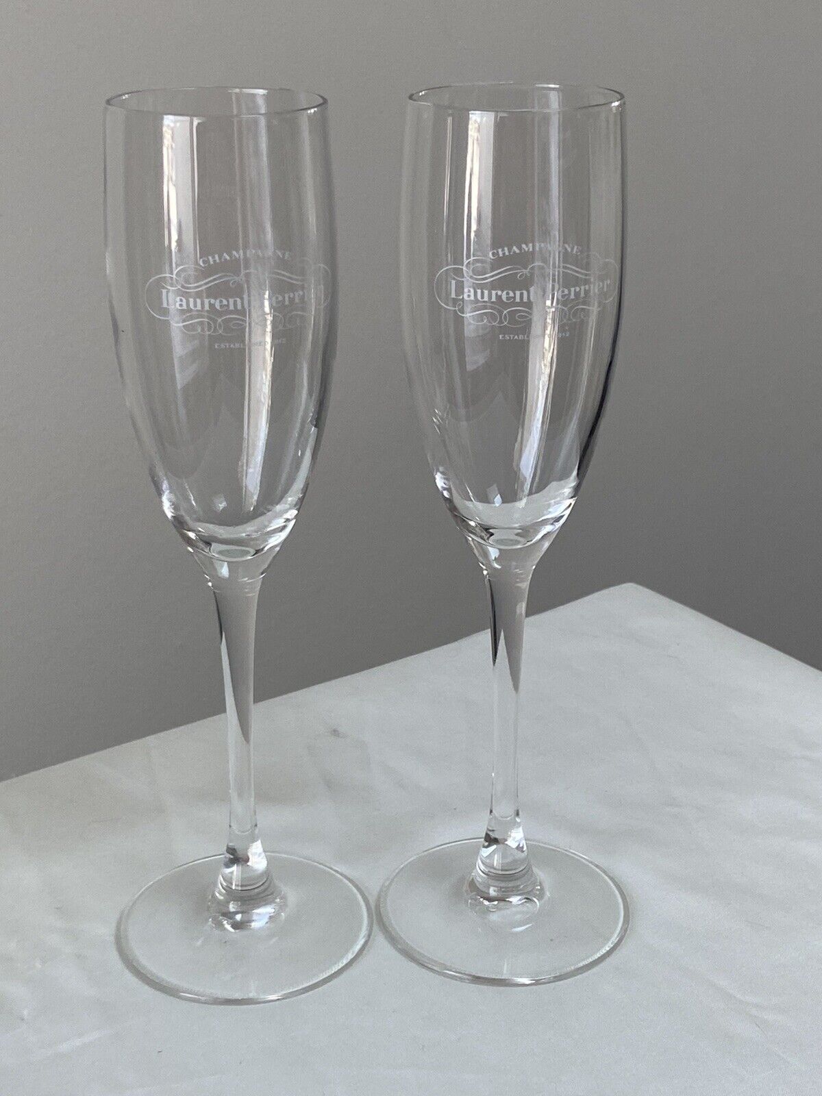 Laurent Perrier Champagne Glasses Set of 2
