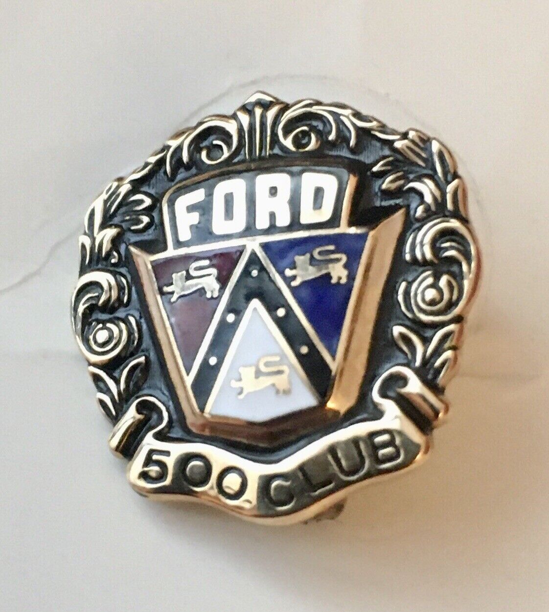 Ford 500 Club Service Award. 10 Karat Gold.