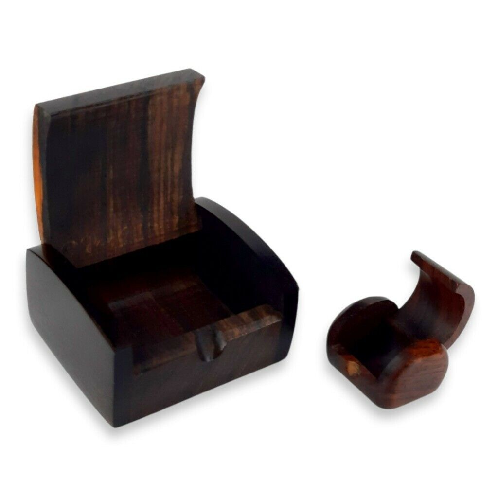 2x Janet & Jay O'Rourke Artist Signed Mini Wooden Hinged Box Lot Tinkets Jewelry
