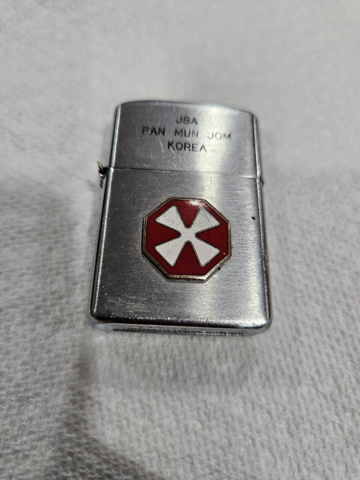 Vintage Wellington Lighter United Nations /Pan Mun Jom Korea 