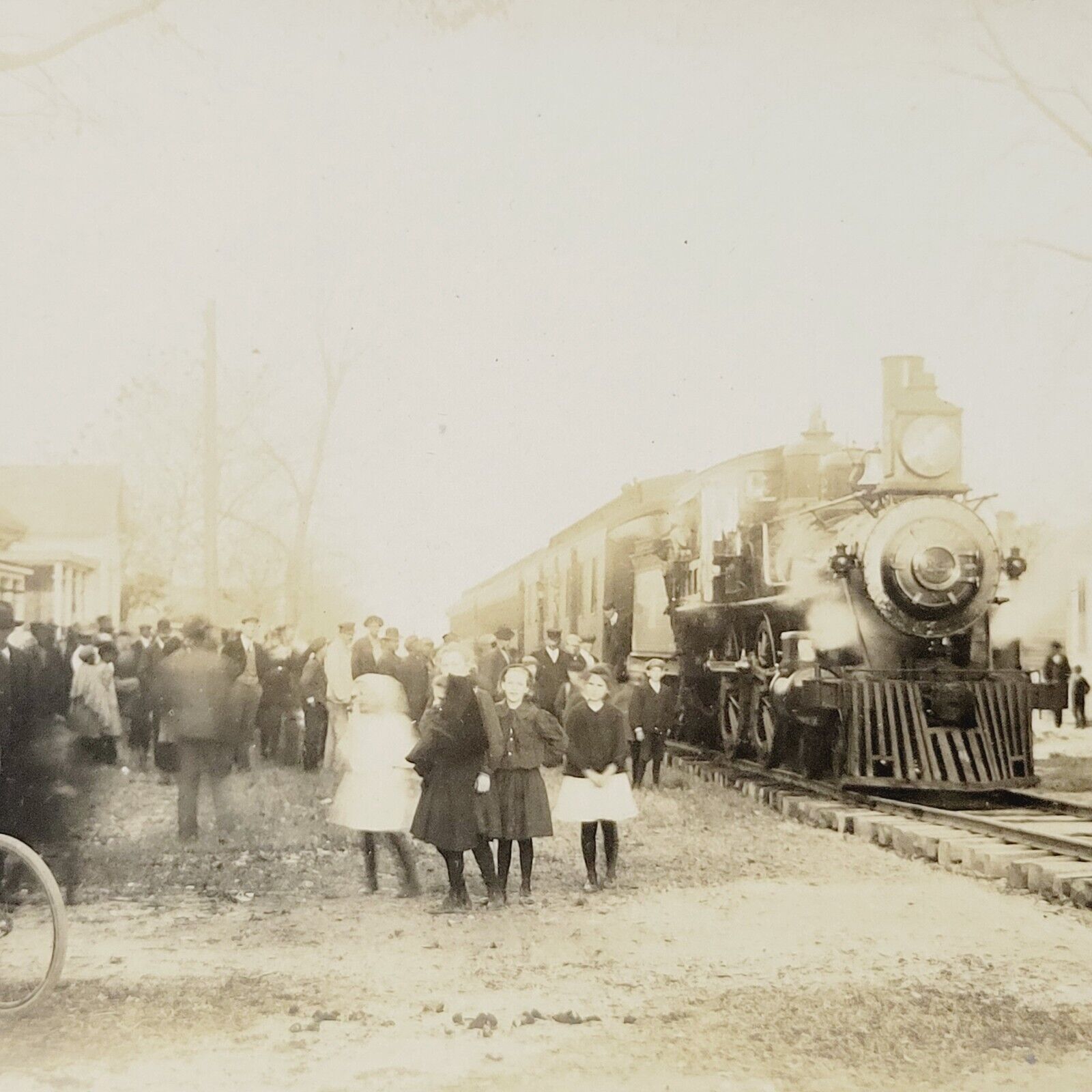 c1915 Beaufort NC Train Station Postcard Railroad Carteret County North Carolina