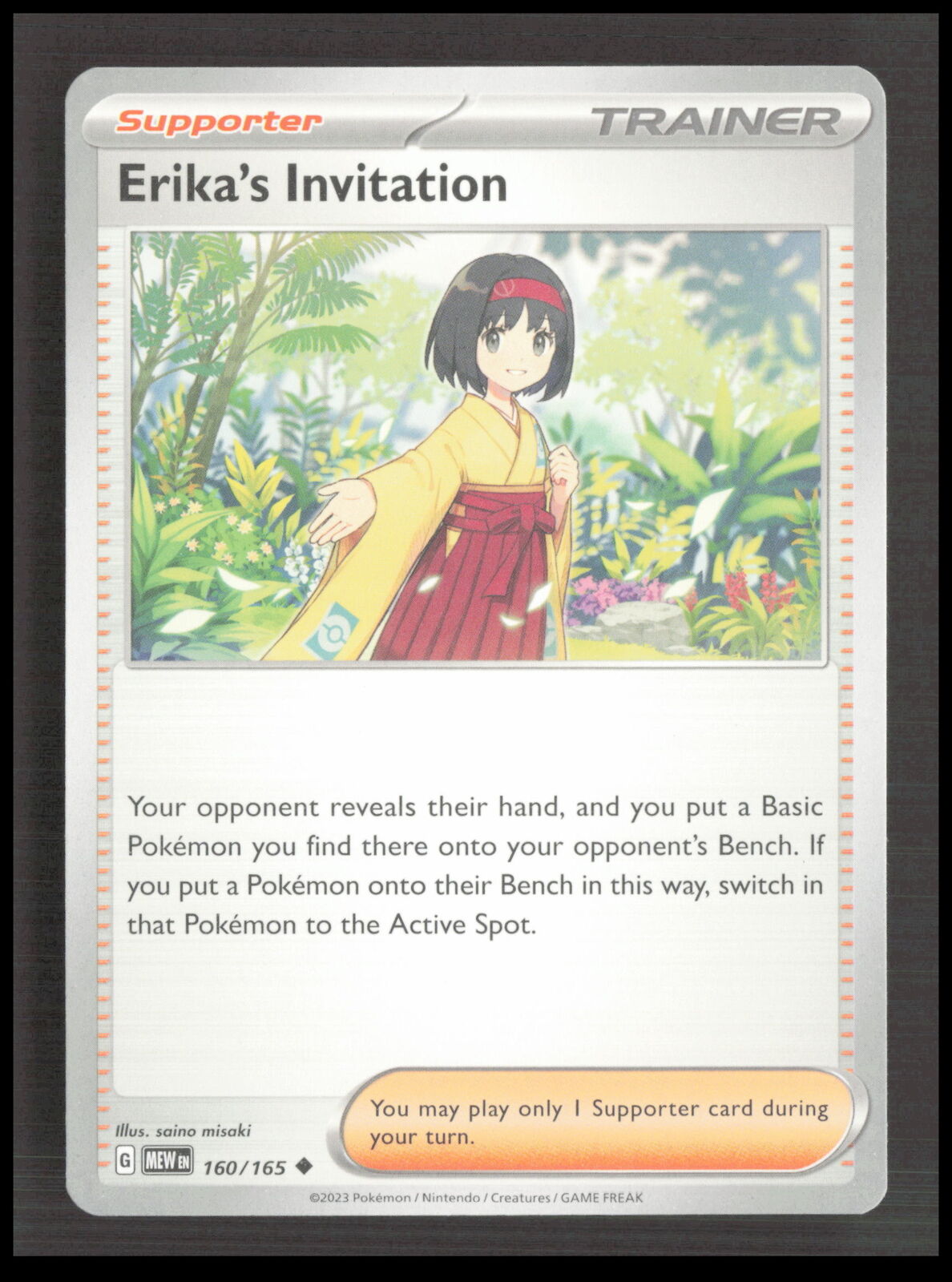 MTG Erika\'s Invitation 160/165 SV: Scarlet & Violet 151 Card CB-1-2-B-42