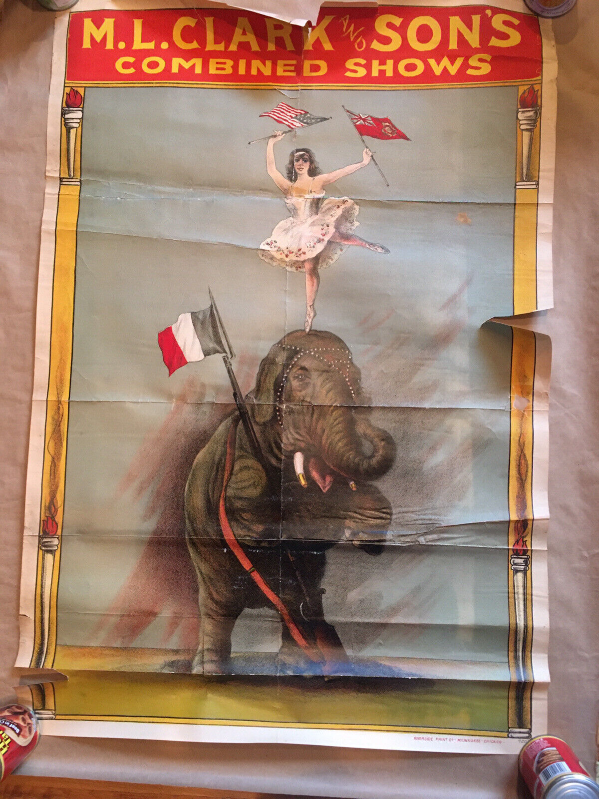 M.L. Clark And son’s Circus Poster