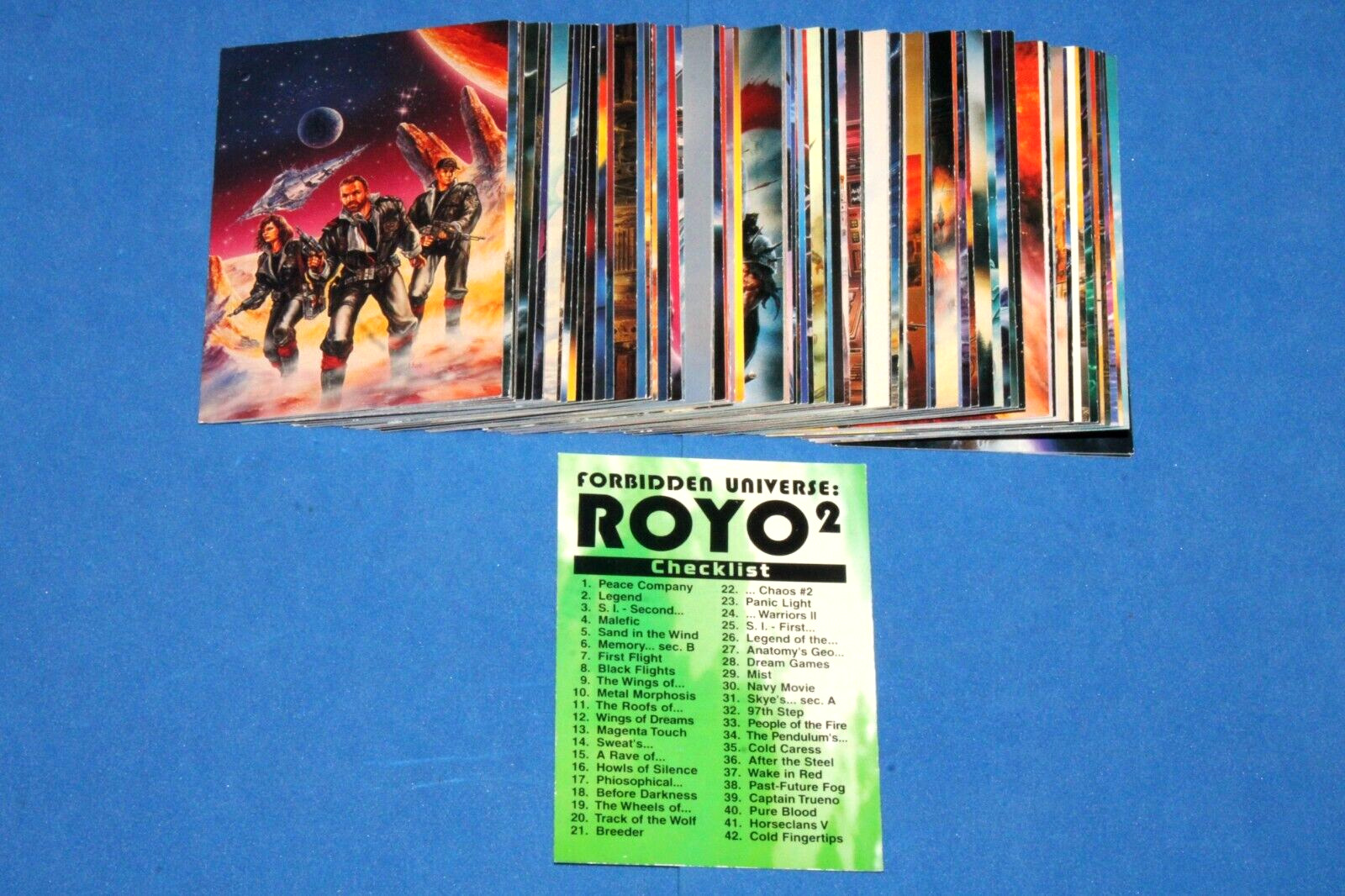 1994 LUIS ROYO 2 FORBIDDEN UNIVERSE 90 Card Set FANTASY ART SPACE ALIENS SCI-FI