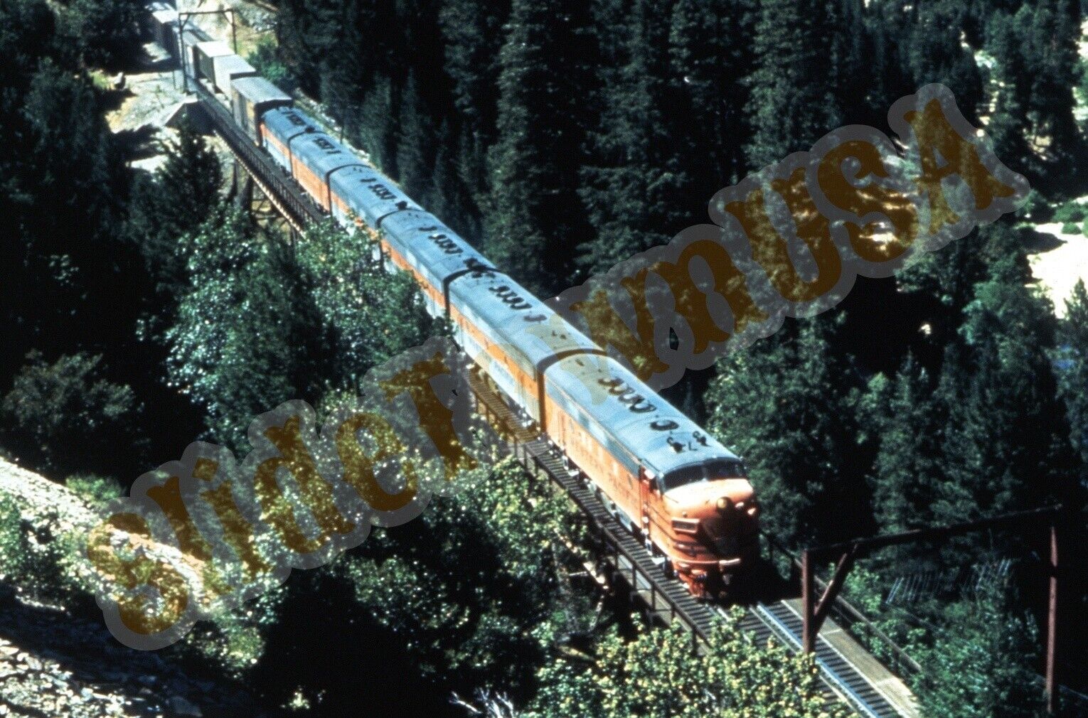 Vtg Train Slide Western Pacific Engine Y1D144