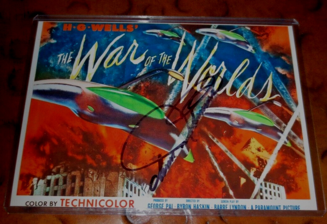 Ann Robinson actress signed autographed photo War of the Worlds 1953