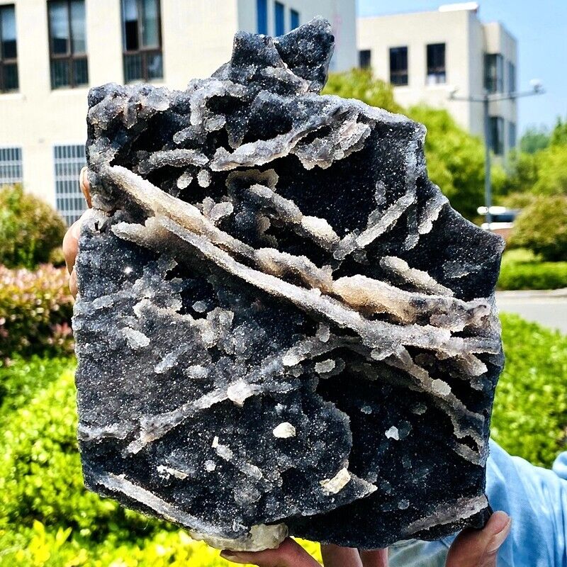 4.44LB Natural sphalerite cluster quartz crystal mineral specimen
