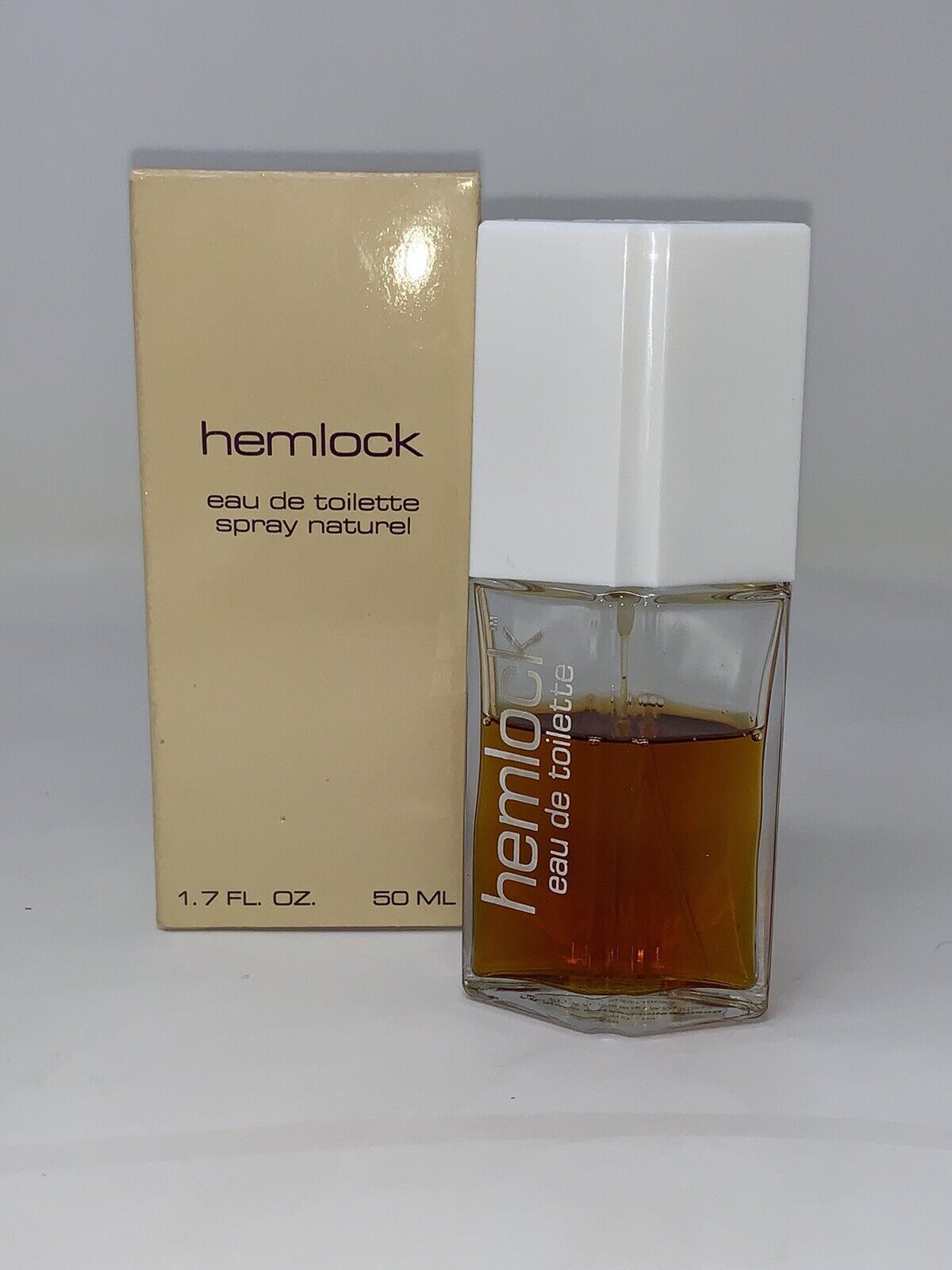Vintage Hemlock Perfume EDT Toilette Deborah Int'l Beauty NY USA 1.7 oz