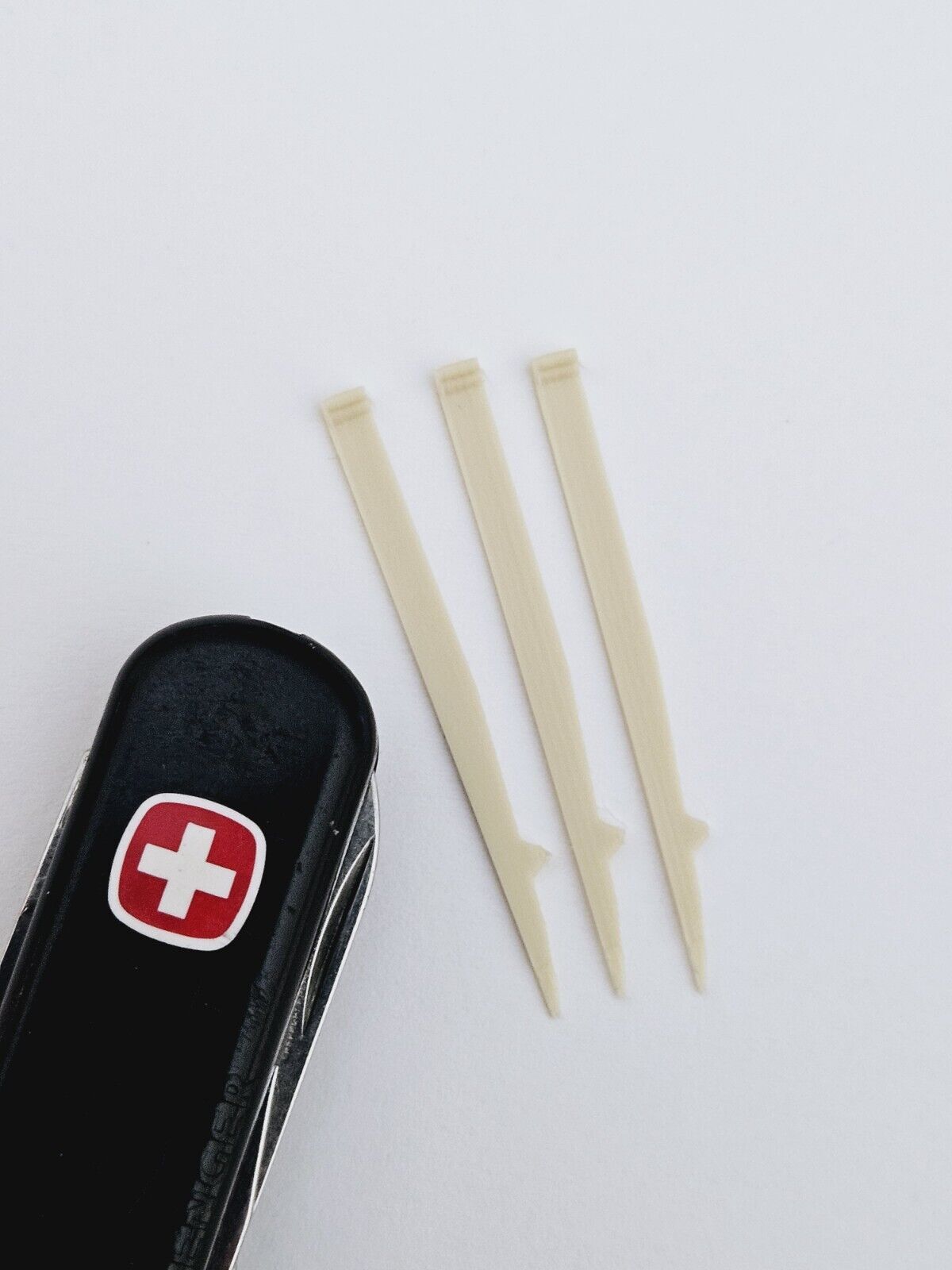 New 3Pk Flat Top Toothpick Replacement for WENGER Swiss Army Knives 65mm to 85mm