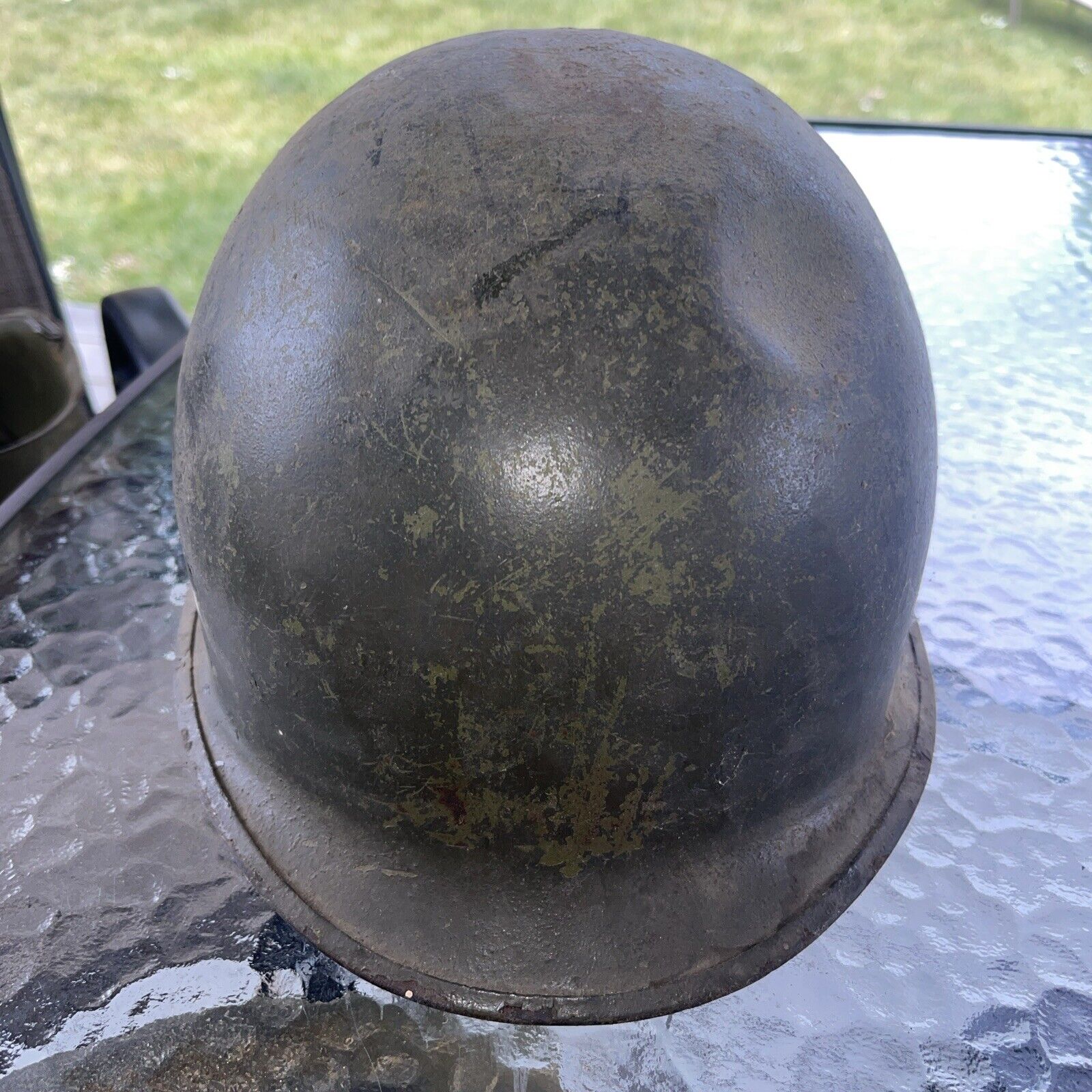 Vintage Combat Military Helmet? Unknown Origin,  Metal And  Straps