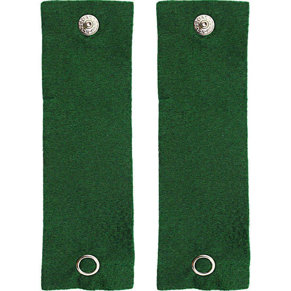 Genuine US Army Snap On Leadership Tab - Green - Official Licensed - 2pcs