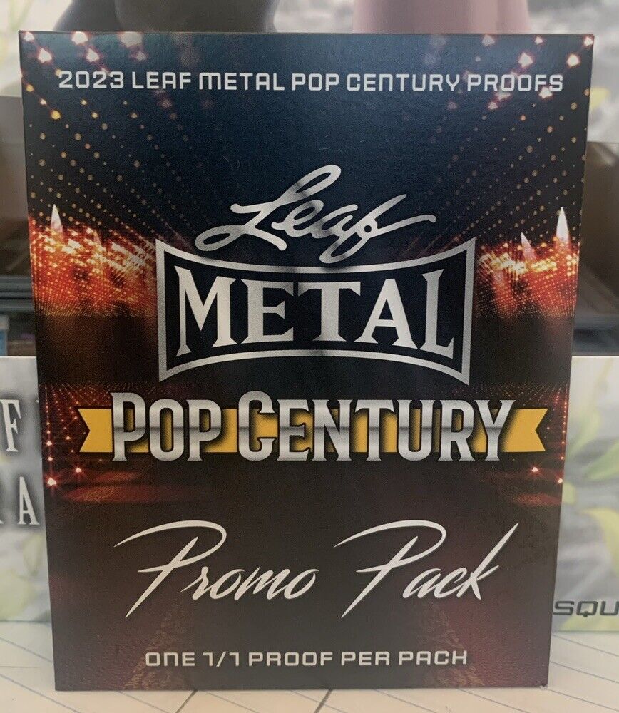 2023 LEAF METAL POP CENTURY TRUE 1/1 PROOF PROMO PACK