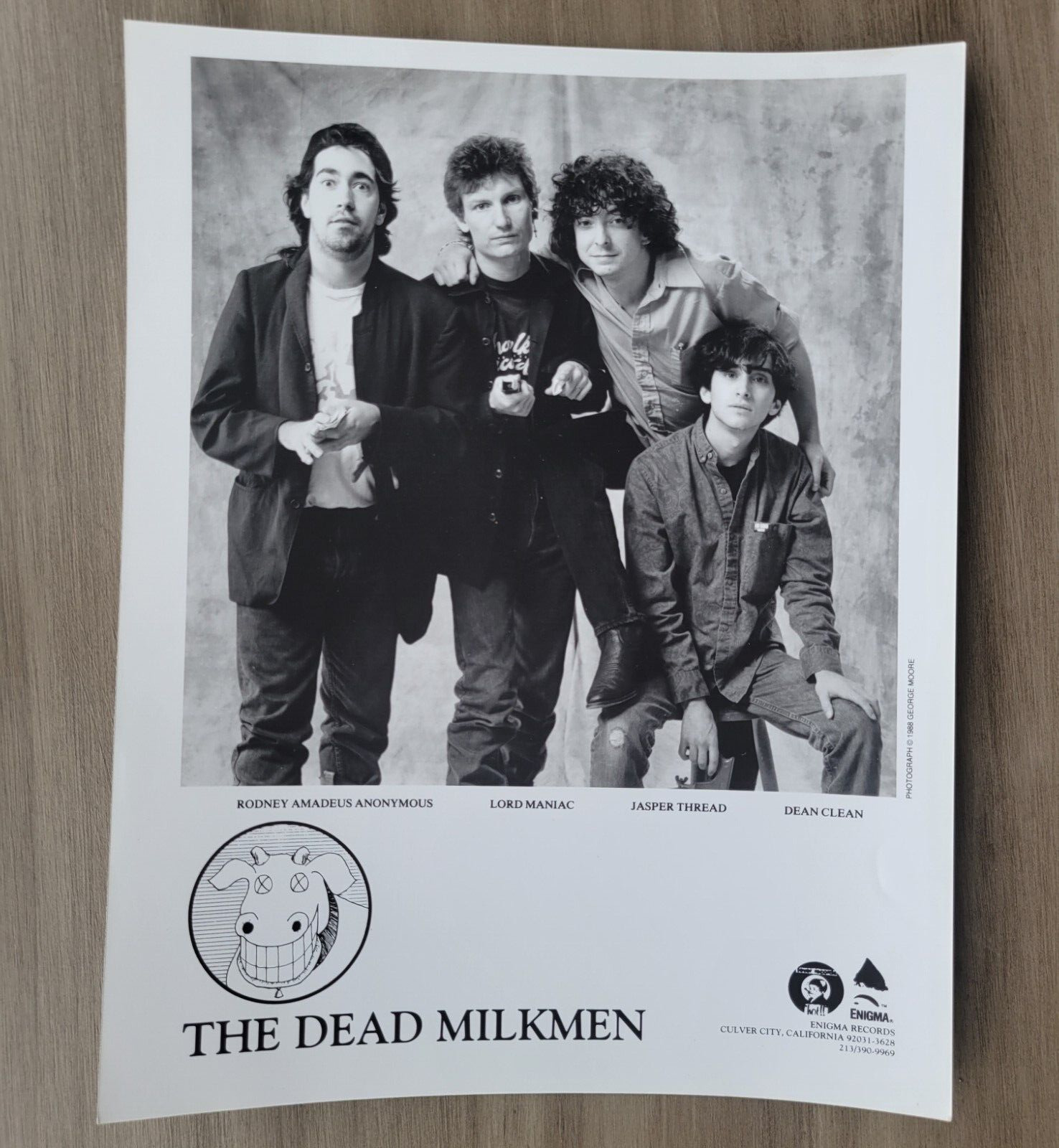 The Dead Milkmen Enigma Records 1988 Press Photo  American punk rock band