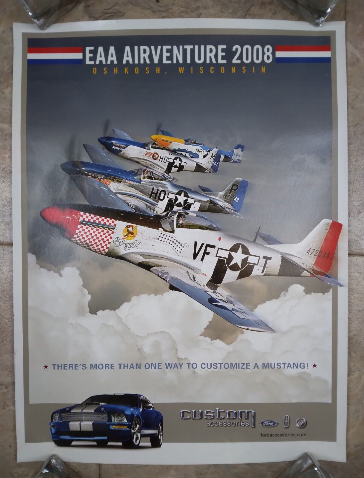 2008 EAA AirVenture Poster Experimental Aircraft Association Oshkosh, Wisconsin 