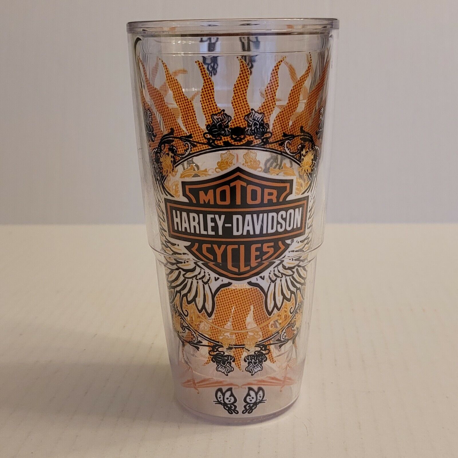 Vintage Harley Davidson Motorcycles Tervis Tumbler 24oz Drinking Cup Hot Or Cold