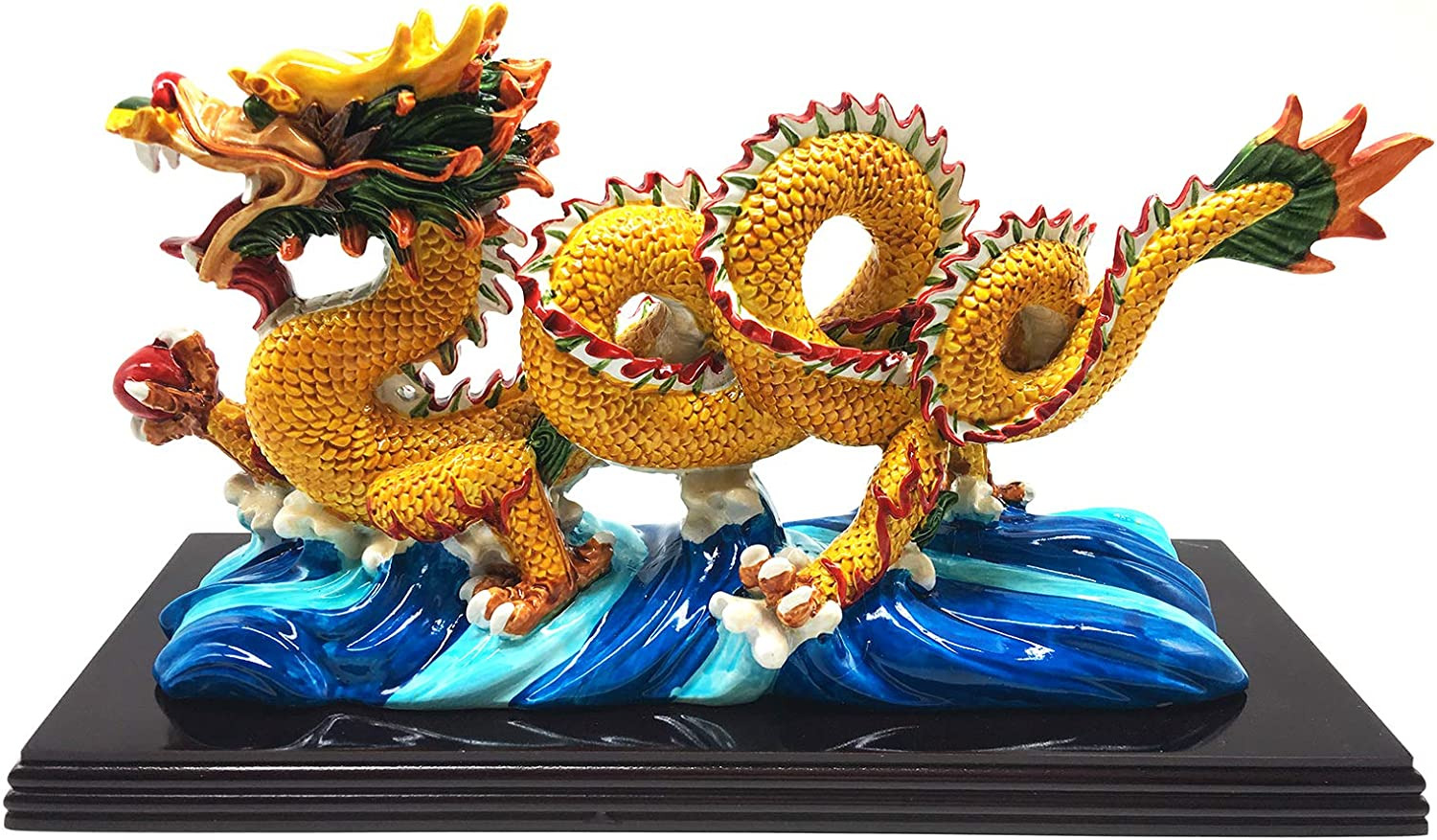 11 Inch Large Chinese Feng Shui Dragon Statue Sculpture Figurines Feng Shui Deco