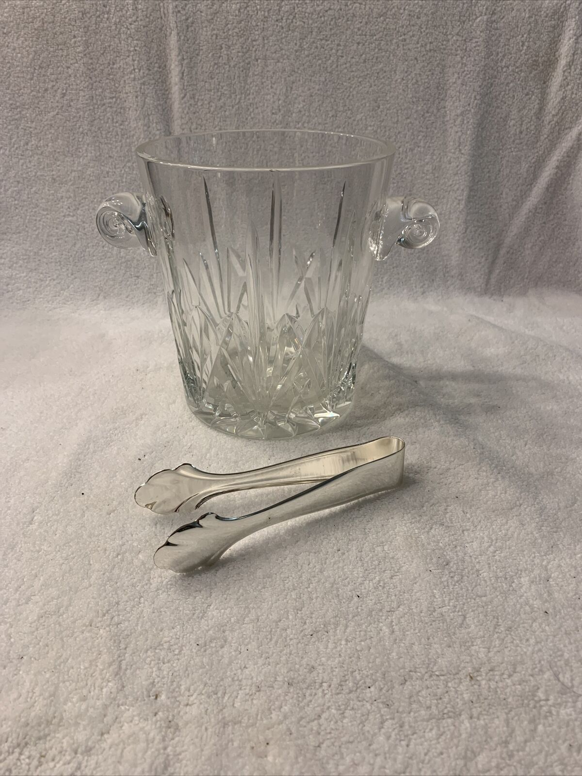 WATERFORD MARQUIS Crystal Ice Bucket /Handles ~ Excellent