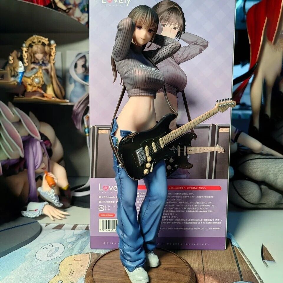 Guitar Sisters Mei Mei Action PVC Figure Toy Anime Girl 25cm
