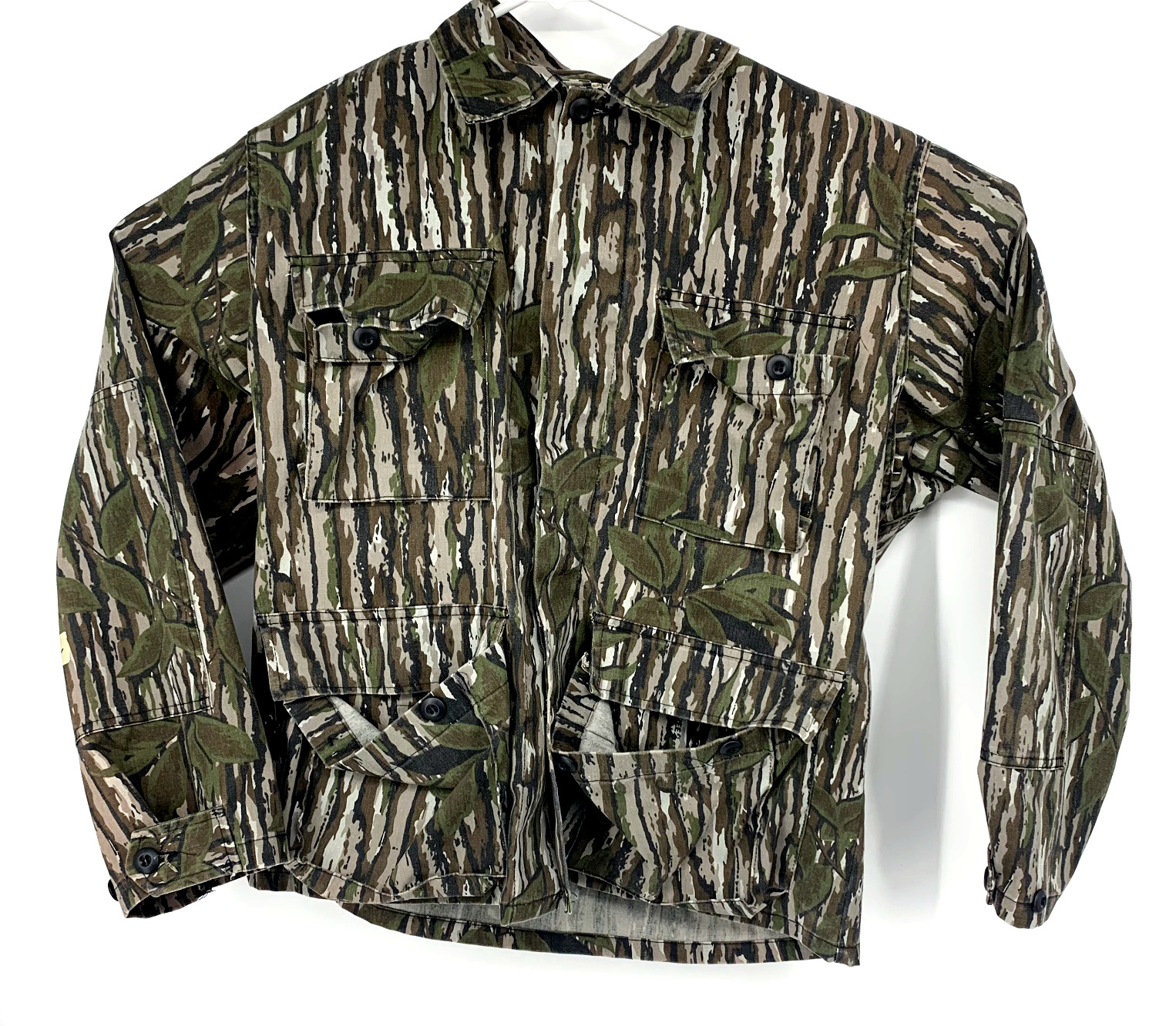 Cabela's Mens Vintage US Army Combat Coat Shirt Jacket Size Medium Camoflauge