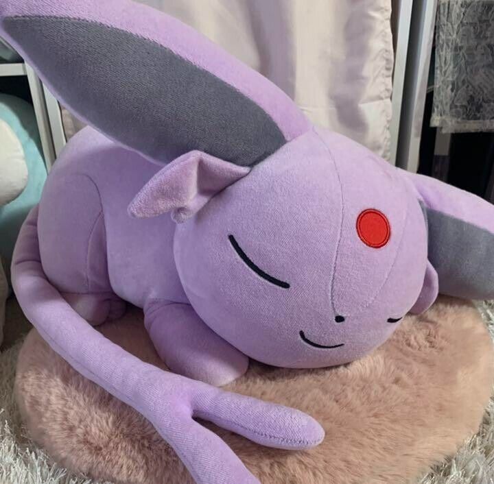 Pokemon Center Espeon Sleeping Plush Doll  Suya Suya Limited Stuffed Toy