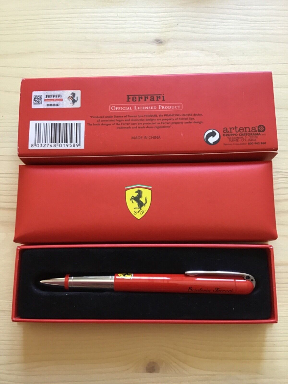 Vintage rare Ferrari Scuderia Ferrari Ballpoint Pen “rare”  by Artena collectors