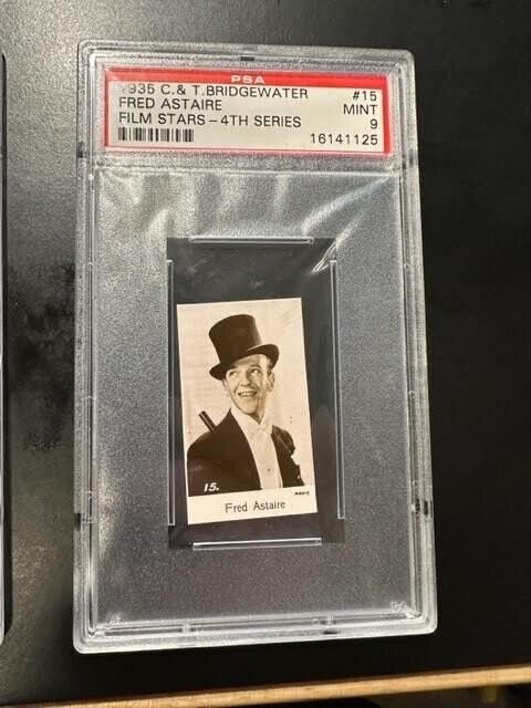 1935 C. & T. Bridgewater Film Stars 4th Series #15 Fred Astaire PSA 9 Mint