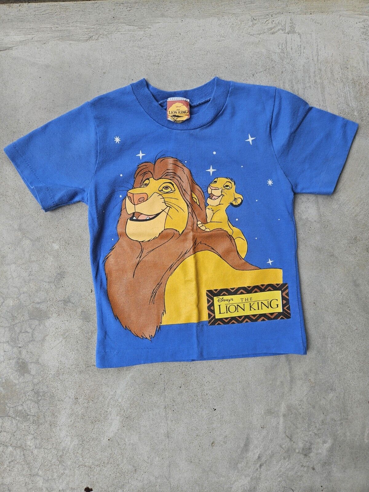 Vtg Lion King 90s T Shirt Disney- Youth SZ Med , Made in USA*Simba And Mufasa*