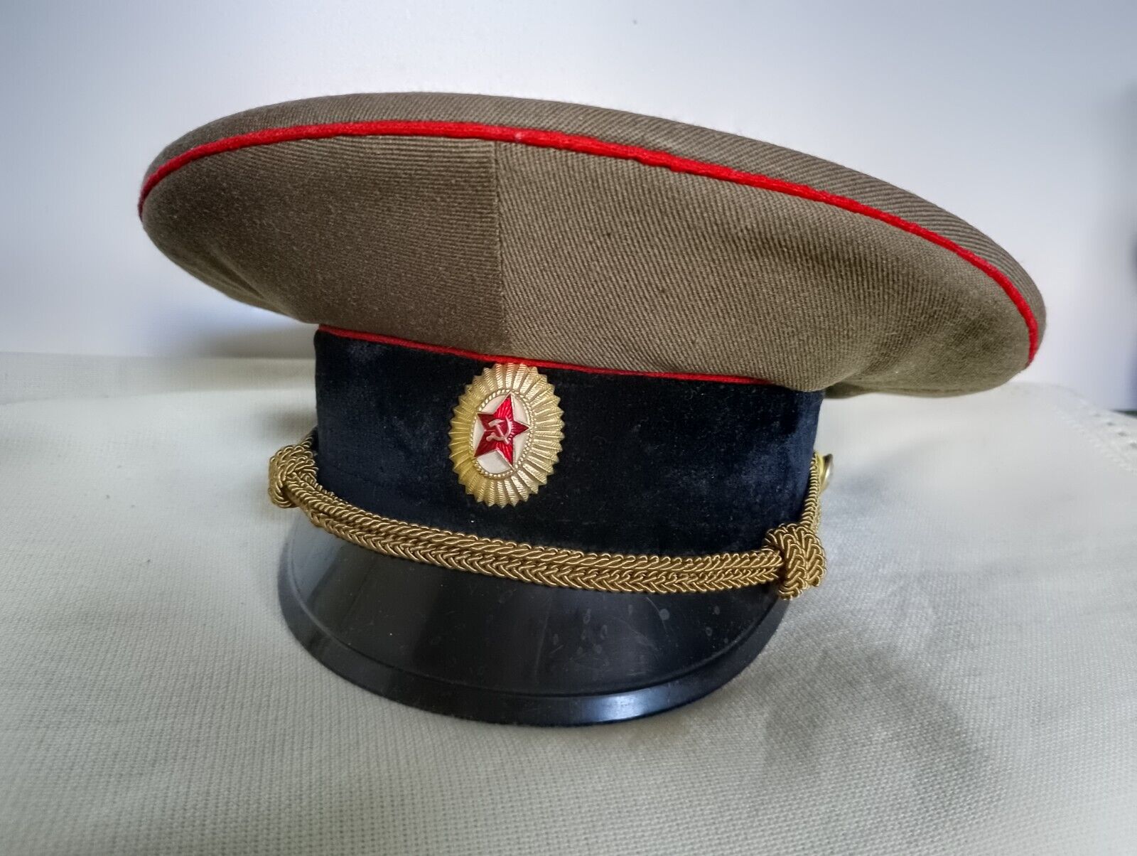 1987, Cap of an officer of tank forces of the USSR Army. Rarity.