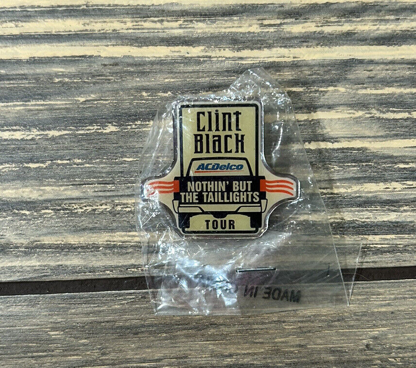 Vintage Clint Black Nothin’ But The Taillights Tour 1.25” Pin