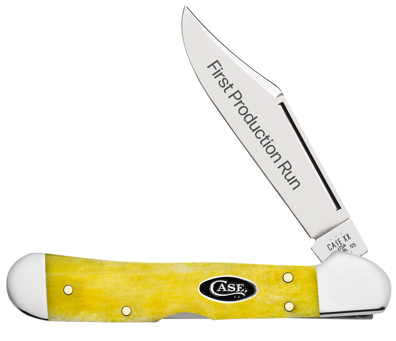 CaseXX Knives First Run Mini Copperlock Yellow Bone 94204 Stainless 1/250