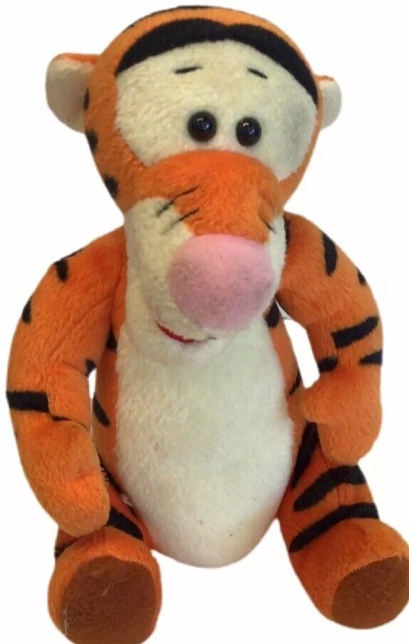 Vintage Disney Mattel 1997 Tigger Toy Plush Winnie The Pooh 8in Preowned