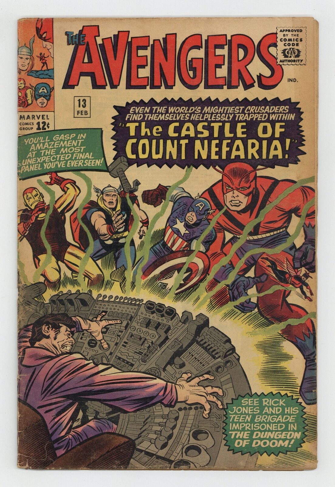 Avengers #13 GD 2.0 1965