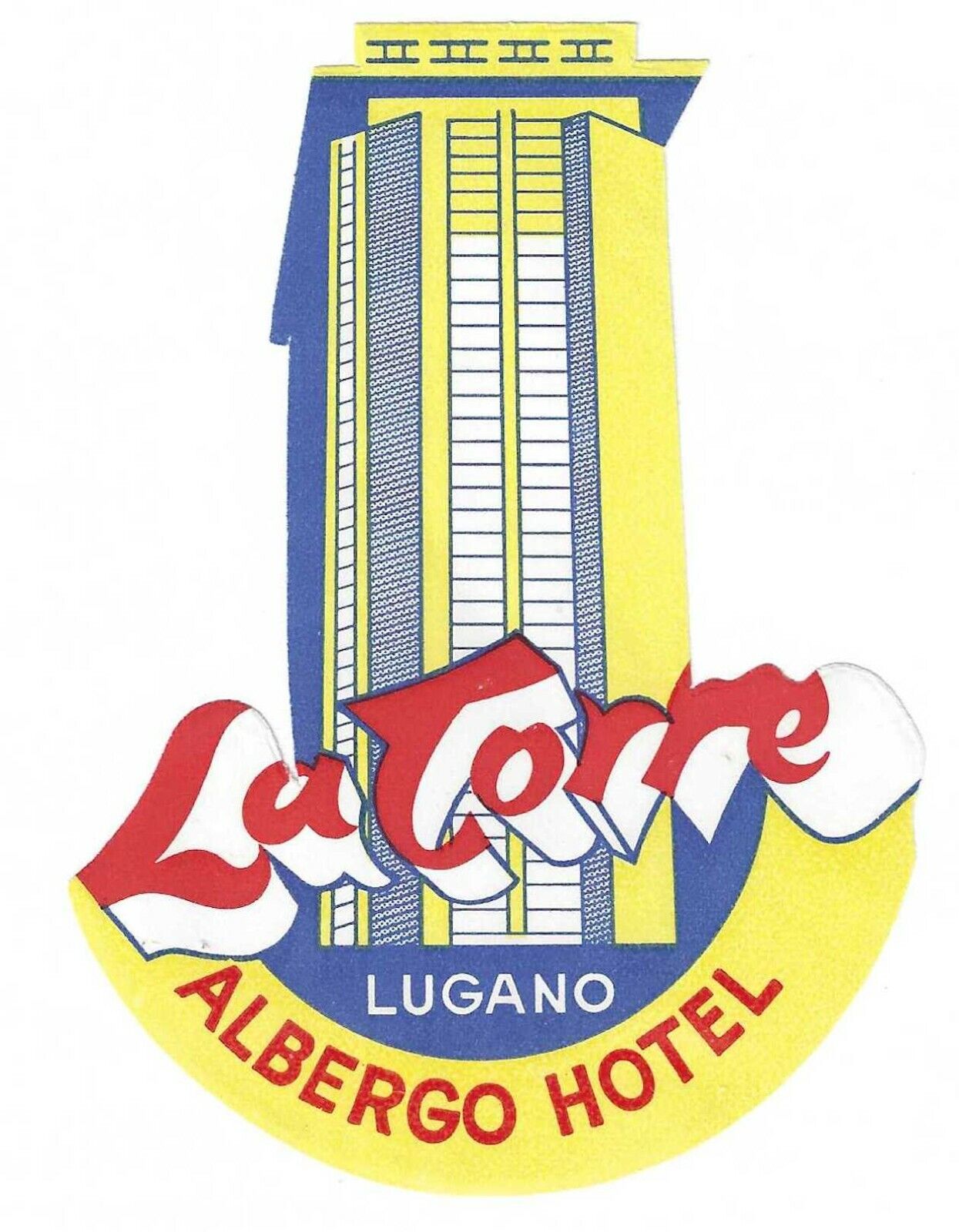 La Torre, Albergo Hotel, Lugano, Switzerland, Hotel Label, Unused