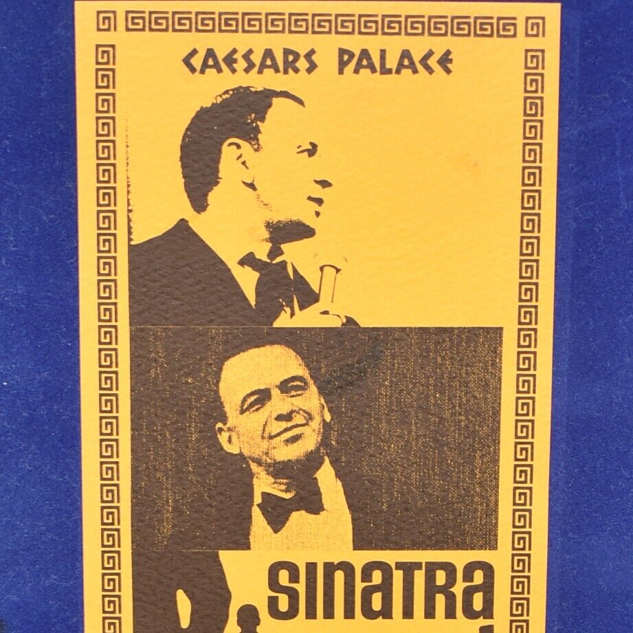 March 1975 Frank Sinatra Circus Maximus Restaurant Menu Caesars Palace Las Vegas