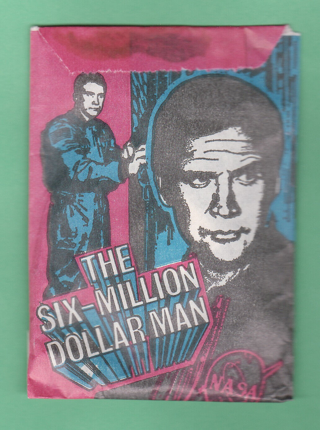 1975 Monty Gum Six Million Dollar Man Unopened Pack with Gum  READ  Rare Mint