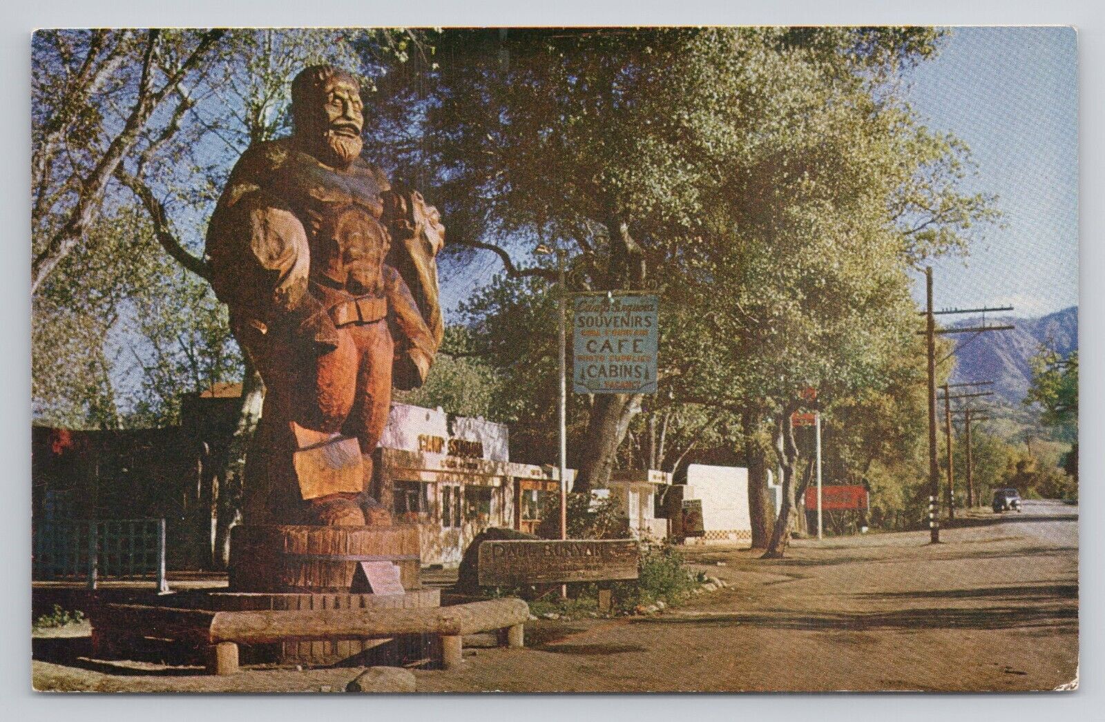 Postcard Statue Of Paul Bunyan