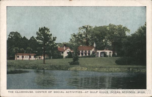 Ocean Springs,MS The Clubhouse at Gulf Hills Jackson County Mississippi Postcard