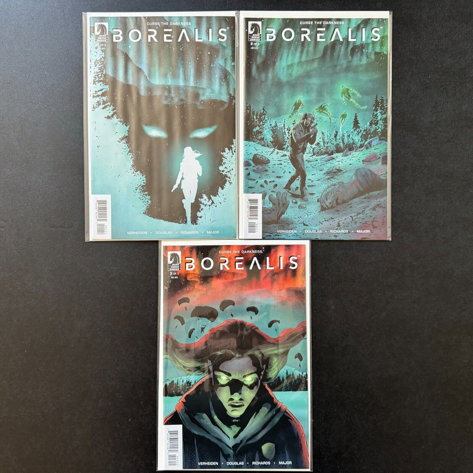 Borealis 1 2 3 Complete First Prints Dark Horse Comics